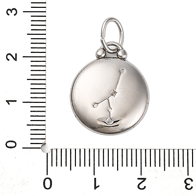 304 Stainless Steel Enamel Pendants STAS-A080-43P-09-1
