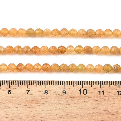 Natural Yellow Tourmaline Beads Strands G-Z106-A08-5mm-1