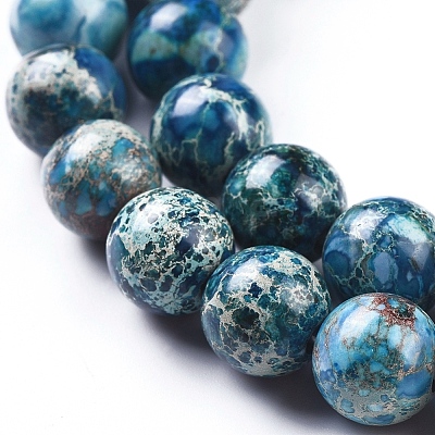 Natural Imperial Jasper Beads Strands G-G814-07-10mm-04-1