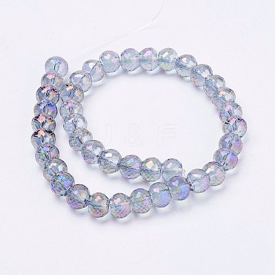 Electroplate Glass Bead Strands EGLA-P027-FR04-1