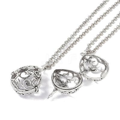 Brass Rhinestone Pendant Necklaces NJEW-G089-16K-P-1