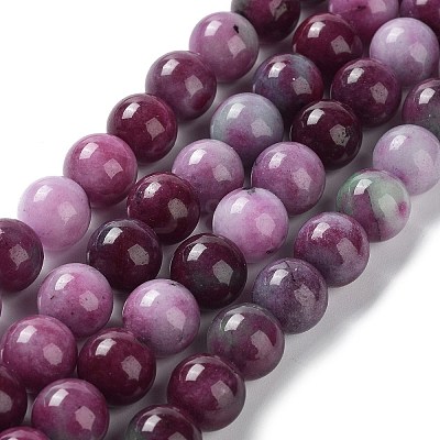 Dyed Natural Malaysia Jade Beads Strands G-G021-01C-08-1