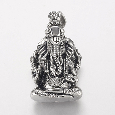 304 Stainless Steel Pendants X-STAS-P137-15AS-1