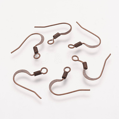 Brass French Earring Hooks X-KK-Q366-RC-NF-1