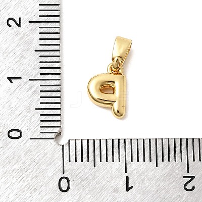 Brass Letter Charms KK-G554-22G-P-1