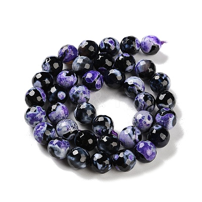 Natural Fire Crackle Agate Beads Strands G-M437-A01-01I-1
