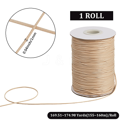 1 Roll Eco-Friendly Korean Waxed Polyester Cord YC-SP0001-03J-1