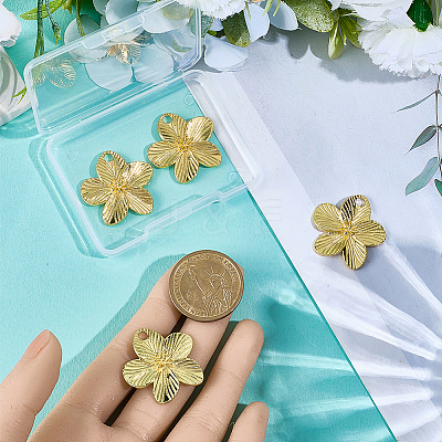 6Pcs Rack Plating Brass Pendants KK-BBC0023-94G-1
