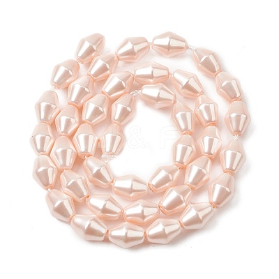 Electroplate Opaque Glass Imitation Pearl Bead Strands EGLA-H113-05A-1