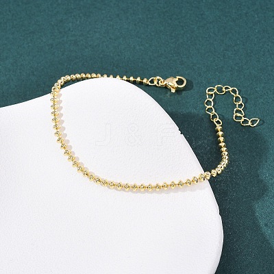 Brass Beaded Bracelets for Women BJEW-C140-20G-1