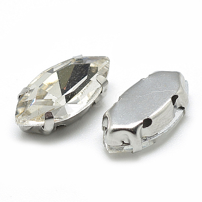 Sew on Rhinestone LS-RGLA-T034-7x15mm-01-1