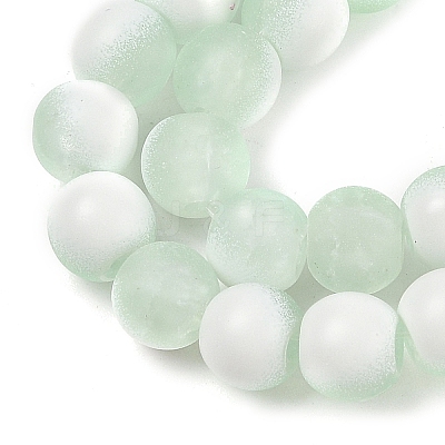 Frosted Crackle Glass Beads X1-GLAA-U001-6mm-M01-1