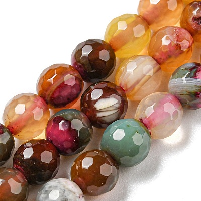 Natural Agate Beads Strands G-C082-A01-01-1