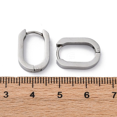 Tarnish Resistant 304 Stainless Steel Huggie Hoop Earrings STAS-H156-11A-P-1