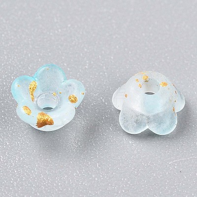Frosted Transparent Acrylic Beads X-OACR-N137-72I-1