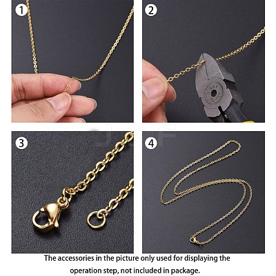 Ion Plating(IP) 304 Stainless Steel Cable Chains CHS-H007-55G-1