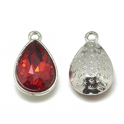 Alloy Glass Charms PALLOY-T028-7x10mm-07-1