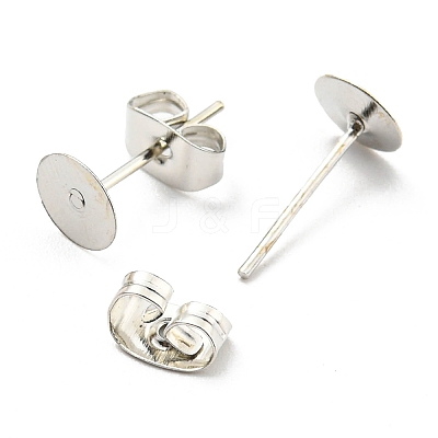 Iron Stud Earring Findings IFIN-Q001-01B-P-1