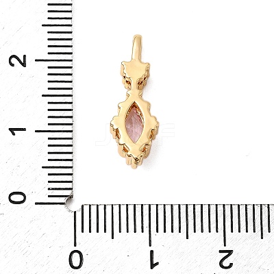 Brass Micro Pave Cubic Zirconia Pendants KK-F916-18G-01-1