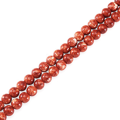1 Strand Baking Paint Glass Beads Strands DGLA-TADJ0001-01C-1