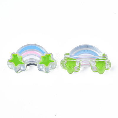 Transparent Acrylic Beads TACR-S117-15-1