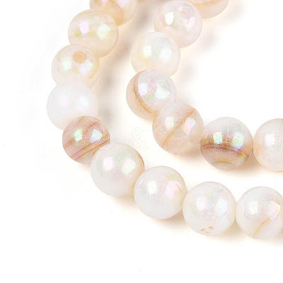 AB Color Natural Freshwater Shell Beads Strands BSHE-T014-40A-1
