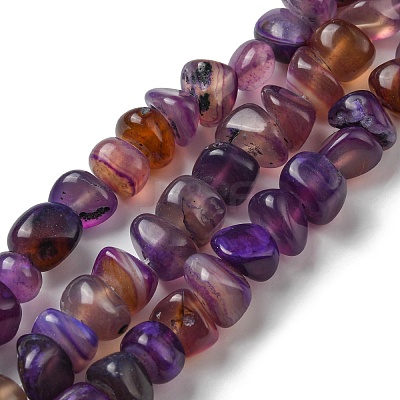 Natural Agate Beads Strands G-C039-F01-1