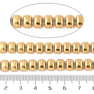 304 Stainless Steel Rectangle Link Chains CHS-F021-01G-1