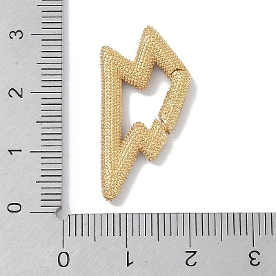 Rack Plating Brass Micro Pave Cubic Zirconia Twister Clasps KK-NH0002-15G-02-1