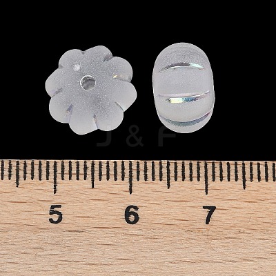 Frosted Transparent Acrylic Beads X1-OACR-P029-03B-06-1