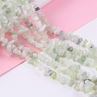 Natural New Jade Chip Bead Strands X-G-M205-29-1