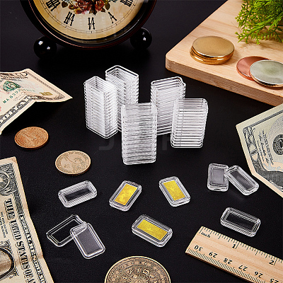 Acrylic Packing Boxes with Lids for Gold Bar LS-CON-WH0085-142-1