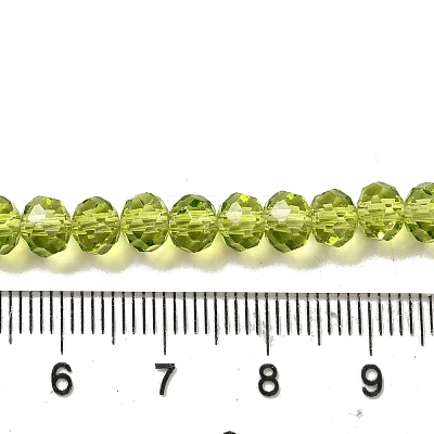Transparent Baking Paint Glass Beads Strands DGLA-A034-T6mm-D05-1