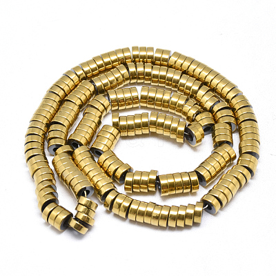 Electroplate Non-magnetic Synthetic Hematite Beads Strands G-T061-10B-1