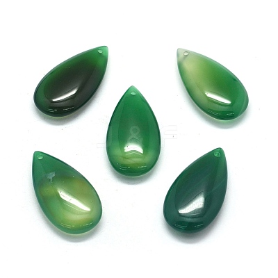 Natural Agate Pendants X-G-E515-10A-1