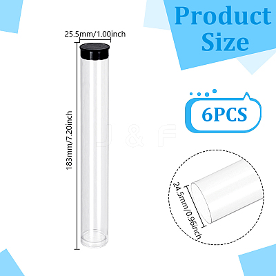 Transparent PC Plastic Bead Storage Tubes AJEW-WH0673-21B-1