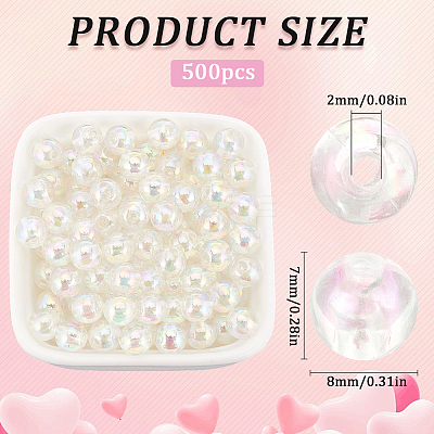 Transparent Acrylic Beads MACR-SP0001-28B-01-1