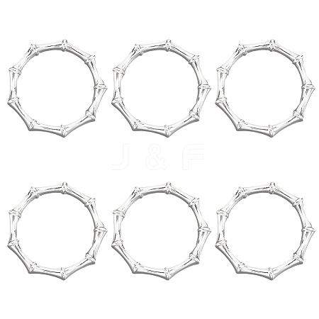 6Pcs Alloy Napkin Rings AJEW-CP0009-05S-1