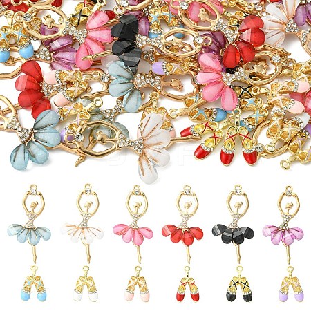 24Pcs 12 Styles Alloy Big Pendants FIND-YW0011-99-1
