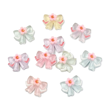 20Pcs Transparent Resin Cabochons RESI-YW0005-61-1