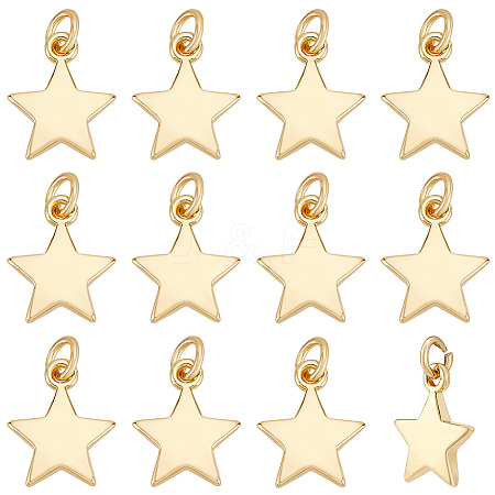 16Pcs Brass Pendants KK-BC0013-78-1