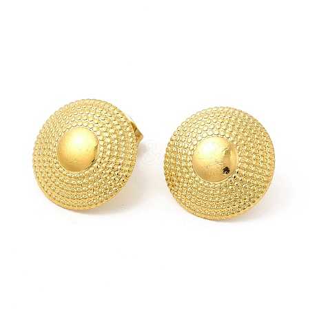 Ion Plating(IP) 304 Stainless Steel Stud Earrings LS-EJEW-I281-24G-1