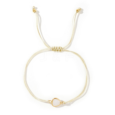 Elegant Golden Edge Glass Link Bracelets for Girlfriend and Family KK2420-4-1
