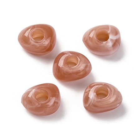 Two Tone Opaque Acrylic Beads MACR-Z002-02D-1