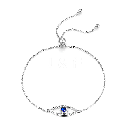 Anti-Tarnish S925 Sterling Silver Evil Eye Link Bracelet AK1290-10-1
