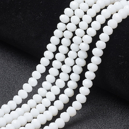 Opaque Solid Color Glass Beads Strands LS-EGLA-A034-P4mm-D01-1