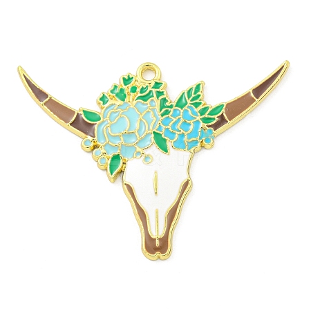 Alloy Enamel Pendants FIND-Z049-02A-03G-1