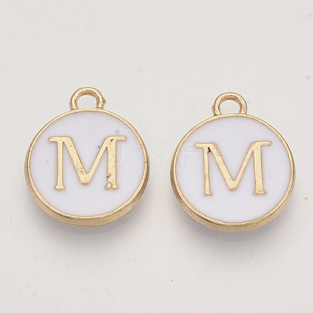 Golden Plated Alloy Charms LS-X-ENAM-S118-01M-1