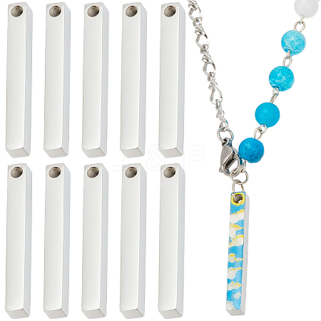 10Pcs 304 Stainless Steel Pendants FIND-SC0010-30-1