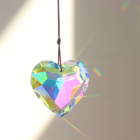 K9 Glass Heart Pendant Decoration PW-WG44731-02-1